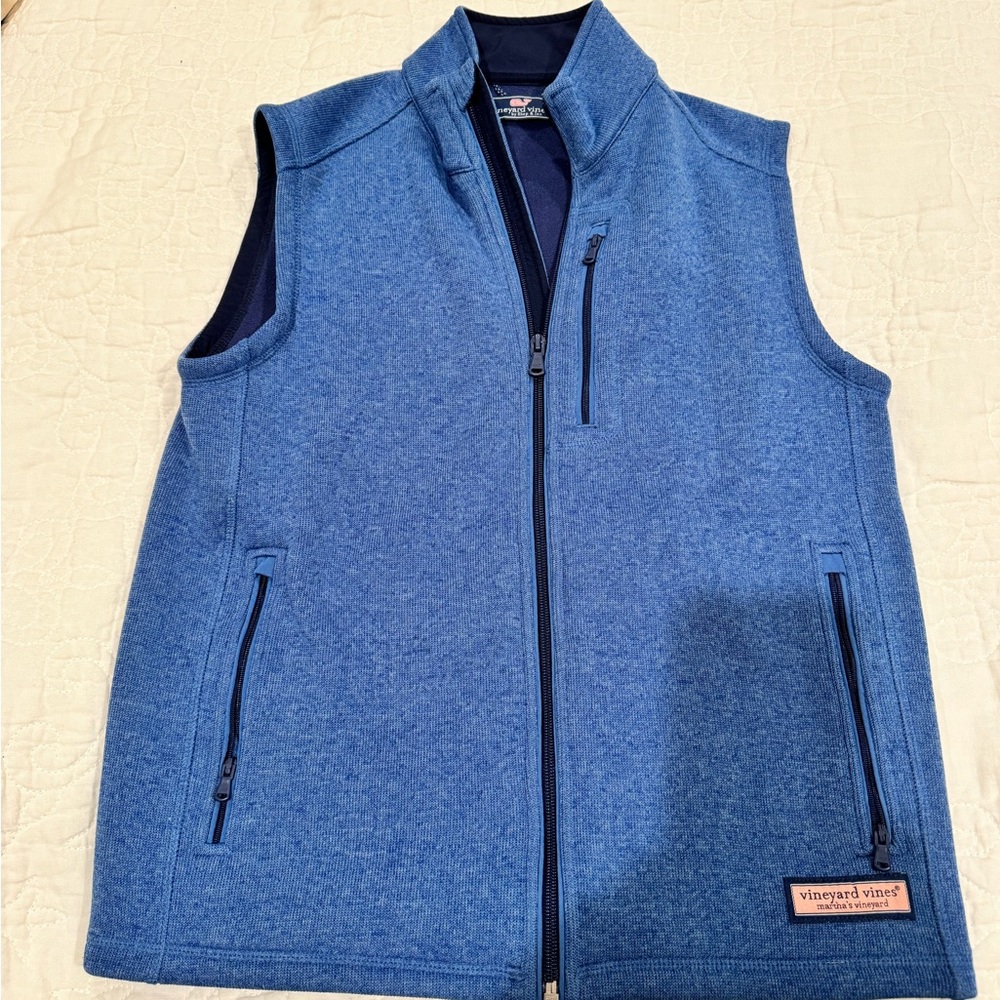 Vineyard Vines Blue Knit Vest